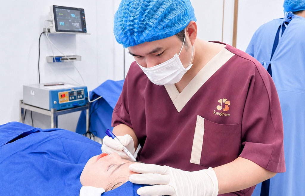 Đội ngũ bác sĩ luân phiên thăm khám và tư vấn tại Viện thẩm mỹ Kangnam Đà Nẵng