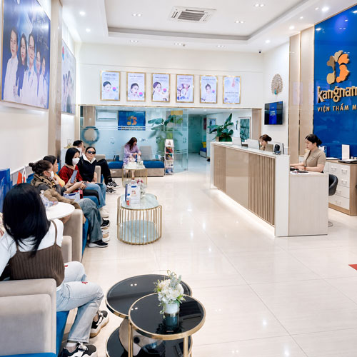 Không gian tiếp đón khách hàng tại Viện thẩm mỹ Kangnam Đà Nẵng