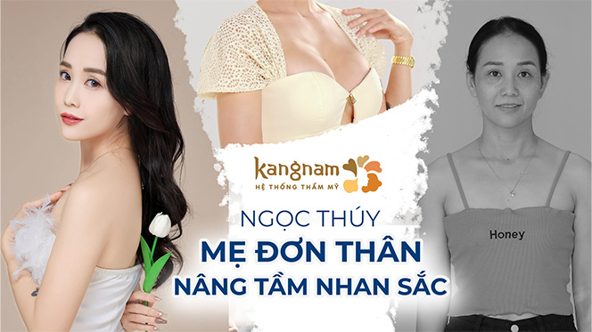 Ngọc Thúy mẹ đơn thân nâng tầm nhan sắc