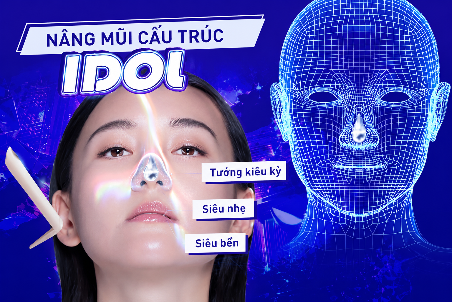ảnh mô tả Những ưu điểm nổi bật của nâng mũi Idol