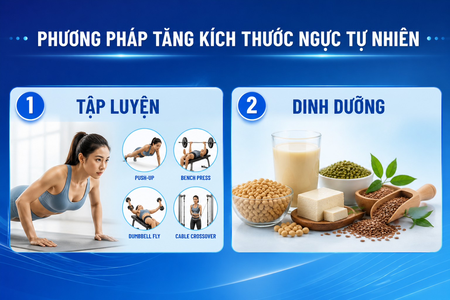 ảnh mô tả các Phương pháp tăng kích thước ngực tự nhiên
