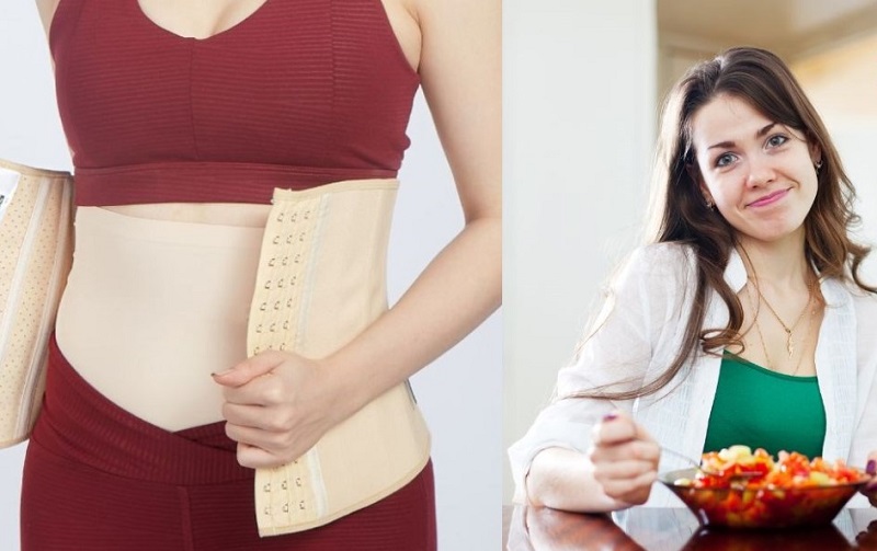 Nếu đeo đai nịt bụng khi ăn sẽ làm giảm hoạt động của hệ tiêu hóa
