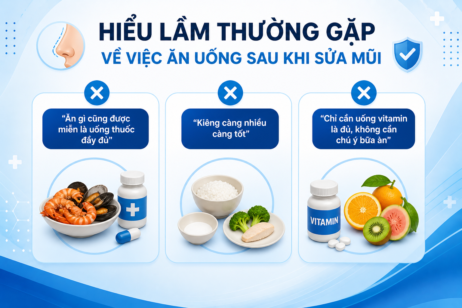 ảnh mô tả các Hiểu Lầm Thường Gặp Về Việc Ăn Uống Sau Khi Sửa Mũi