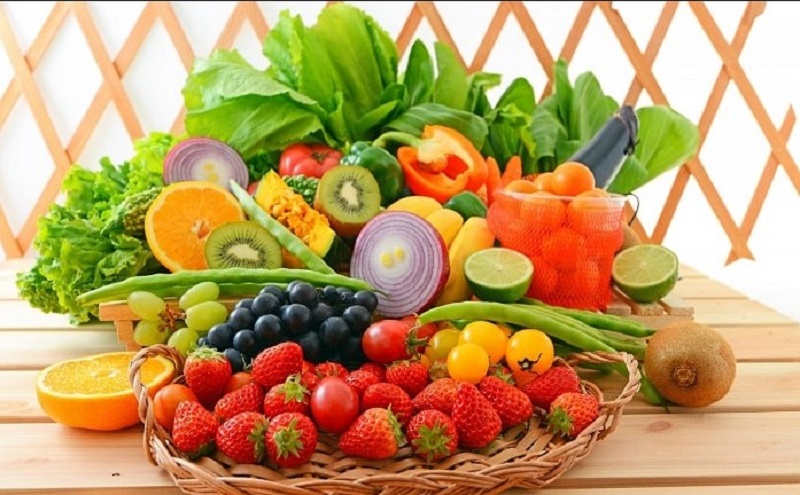 Tăng cường ăn nhiều trái cây, rau củ