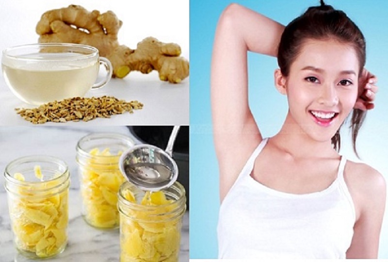 Sử dụng gừng tươi để trị viêm cánh
