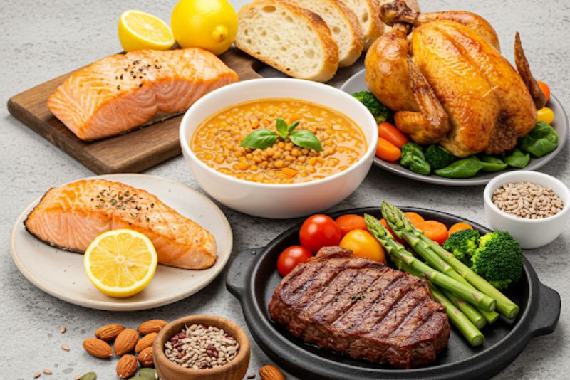 Nên bổ sung thực phẩm giàu đạm sau khi nâng mũi