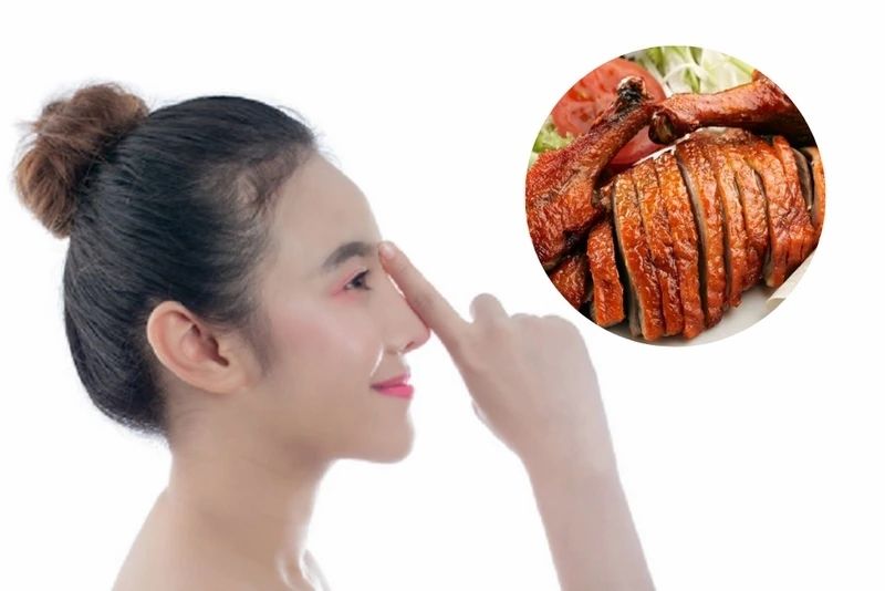 Sau khi nâng mũi không nên ăn thịt vịt cho đến khi vết thương lành hẳn
