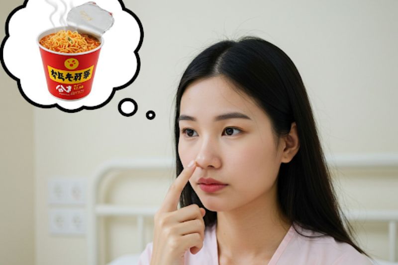 Không ăn mì tôm trong 1 tháng đầu nâng mũi