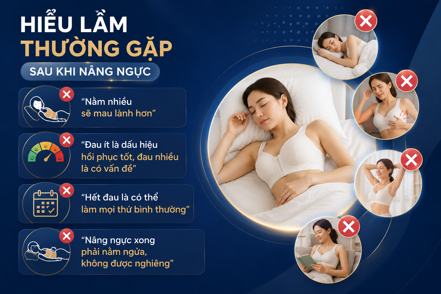 các Hiểu lầm thường gặp sau khi nâng ngực