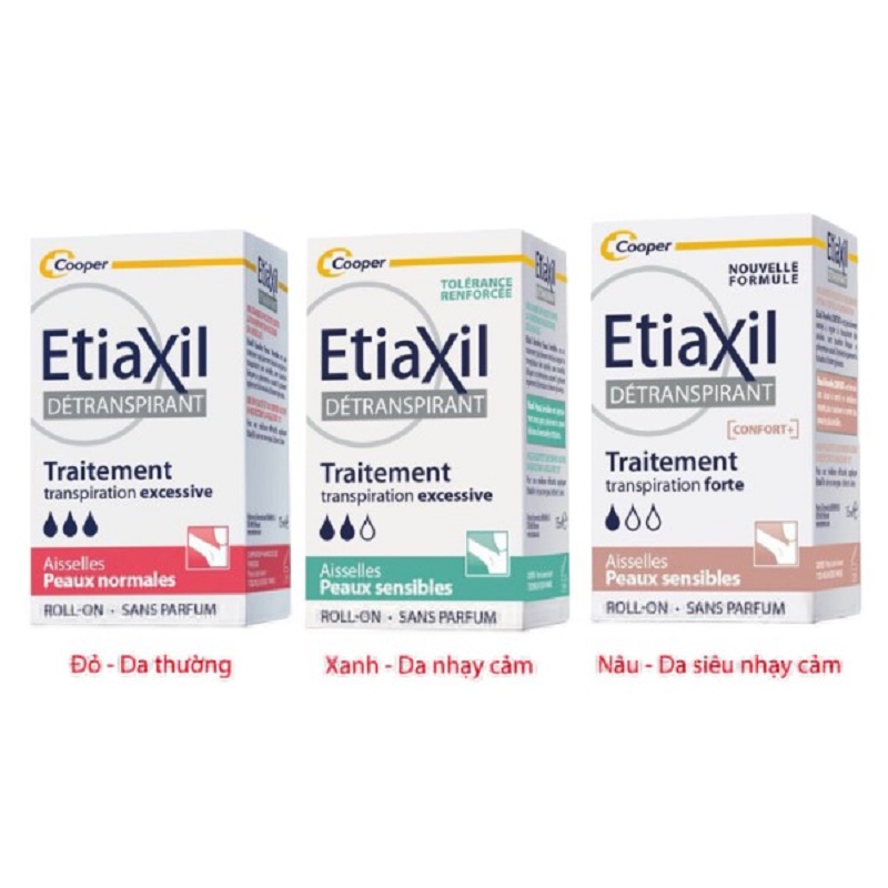 Lăn khử mùi Etiaxil có nhiều lựa chọn phù hợp