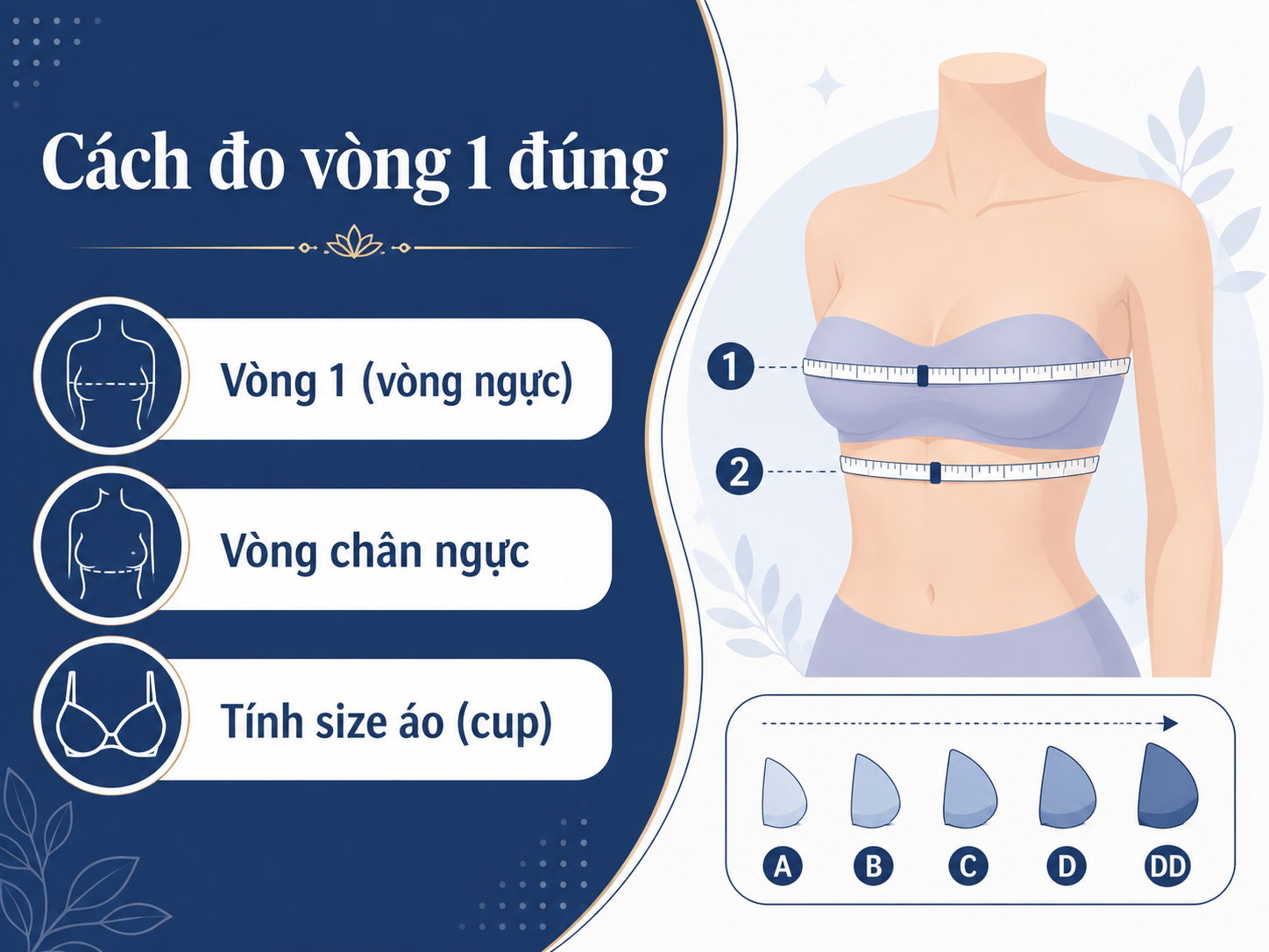 ảnh mô tả Cách đo vòng 1 đúng