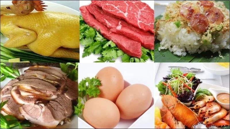 Phun môi nên tránh ăn đồ nếp, hải sản, trứng, thịt bò
