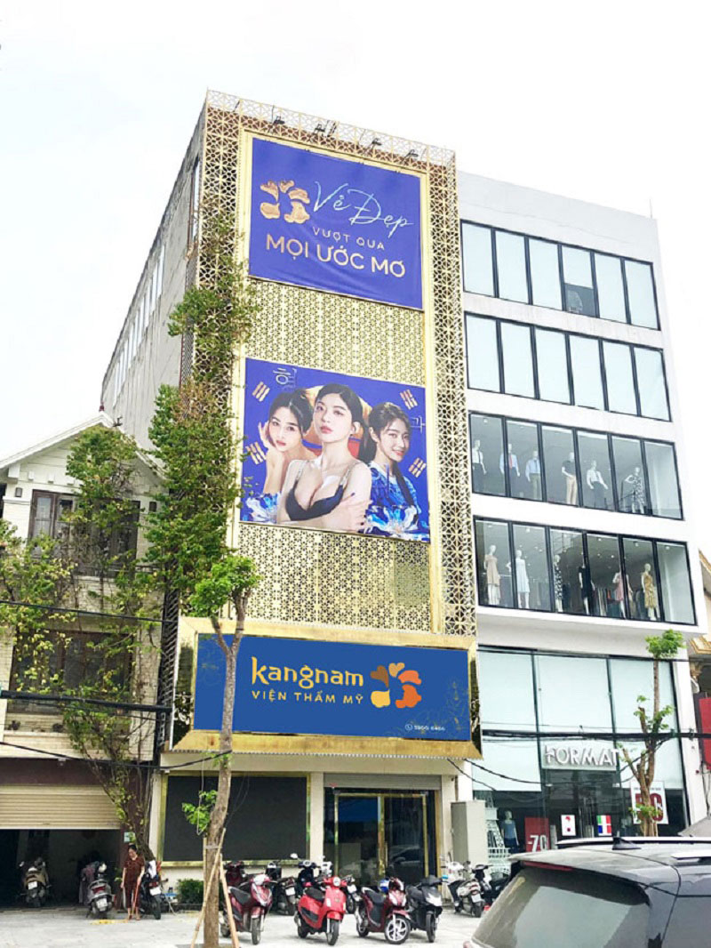 Viện thẩm mỹ Kangnam Nghệ An tọa lạc tại vị trí đắc địa tại Vinh