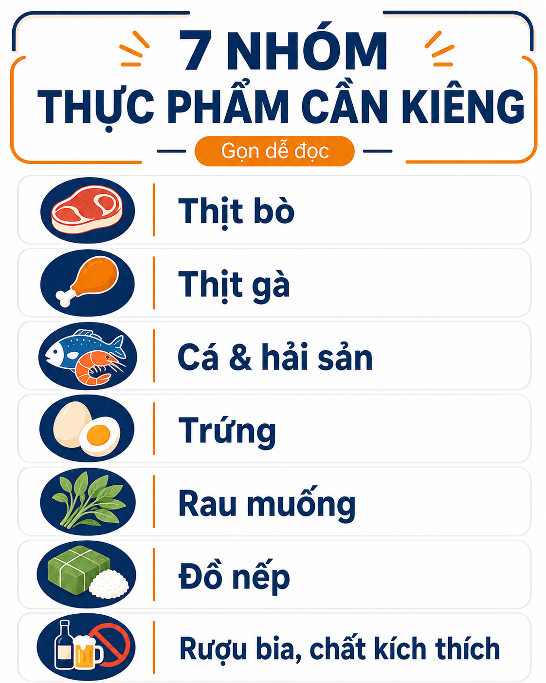ảnh mô tả các món ăn cần kiêng sau khi xăm môi