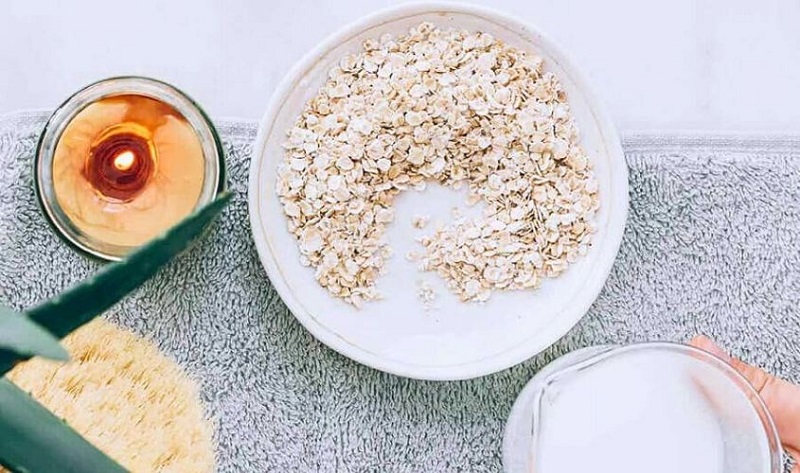 Công thức yến mạch và sữa tươi giúp làm mịn da