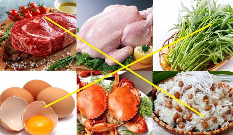 Kiêng ăn các thực phẩm gây sưng tấy, ngứa ngáy và mưng mủ vết thương