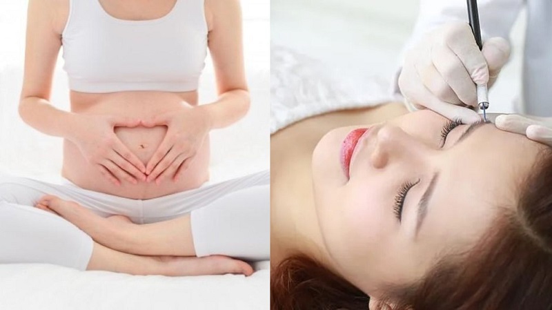 Phụ nữ mang thai không nên thực hiện phun lông mày