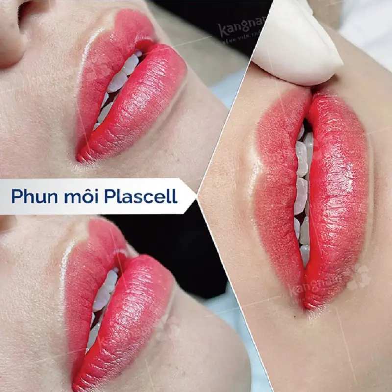 Phun môi kỹ thuật hiện đại giúp mực lên màu chuẩn, bám màu và tự nhiên