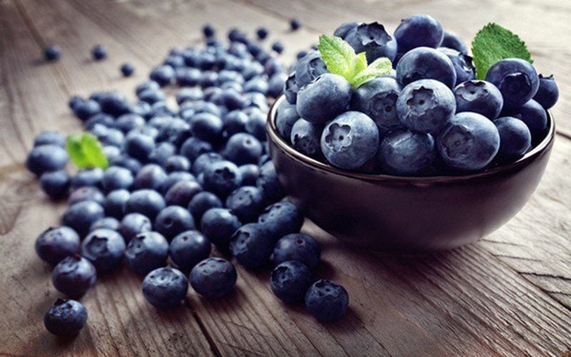 Việt quất chứa nhiều vitamin C