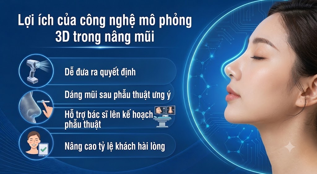ảnh mô phỏng Lợi ích của công nghệ mô phỏng 3D trong nâng mũi: