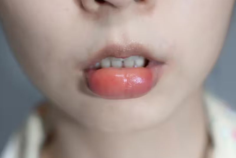 Sưng sau tiêm filler môi là hiện tượng không quá lo ngại