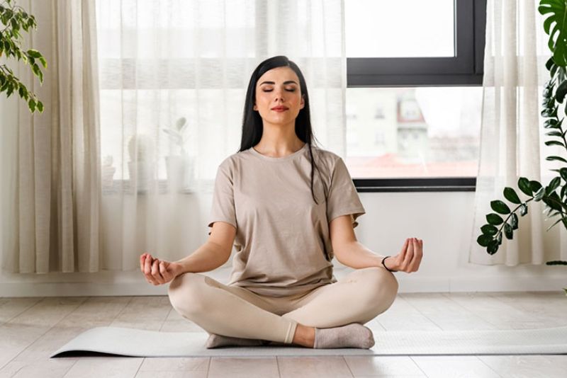 Khi ngực ổn định có thể tập yoga