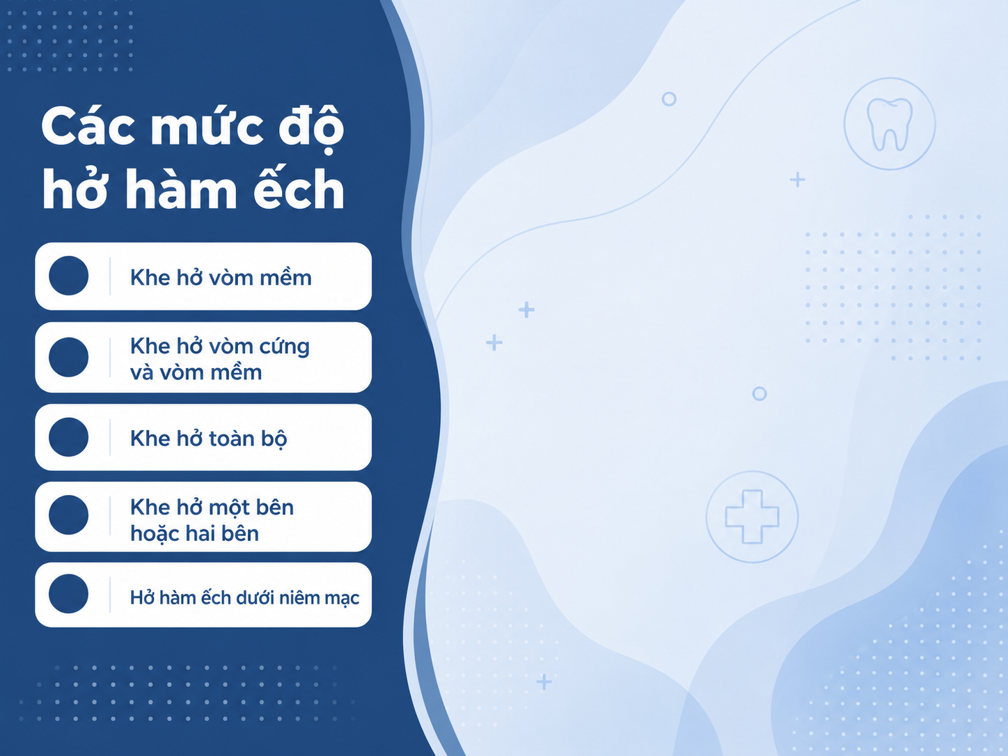 ảnh mô tả Các mức độ hở hàm ếch