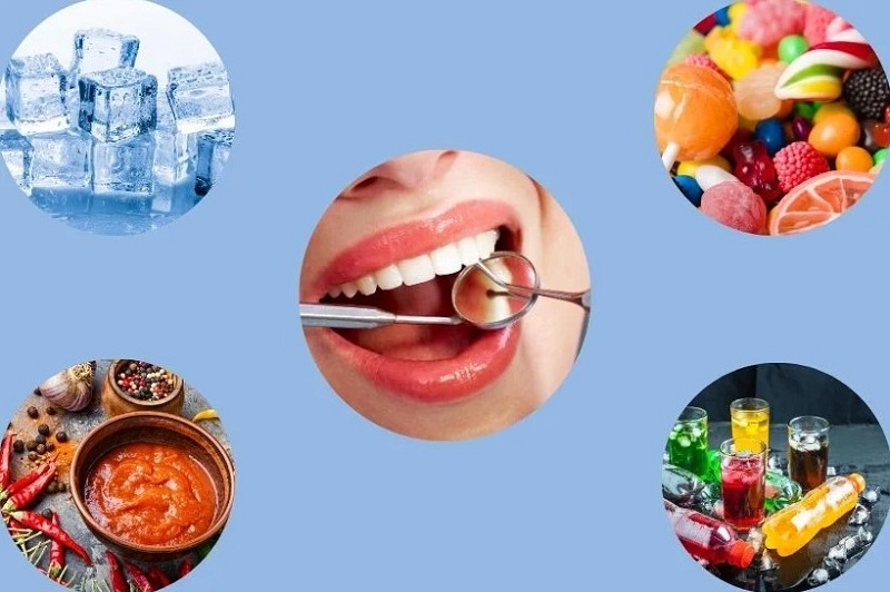 Tránh thực phẩm cứng, dai, đồ ăn cay nóng