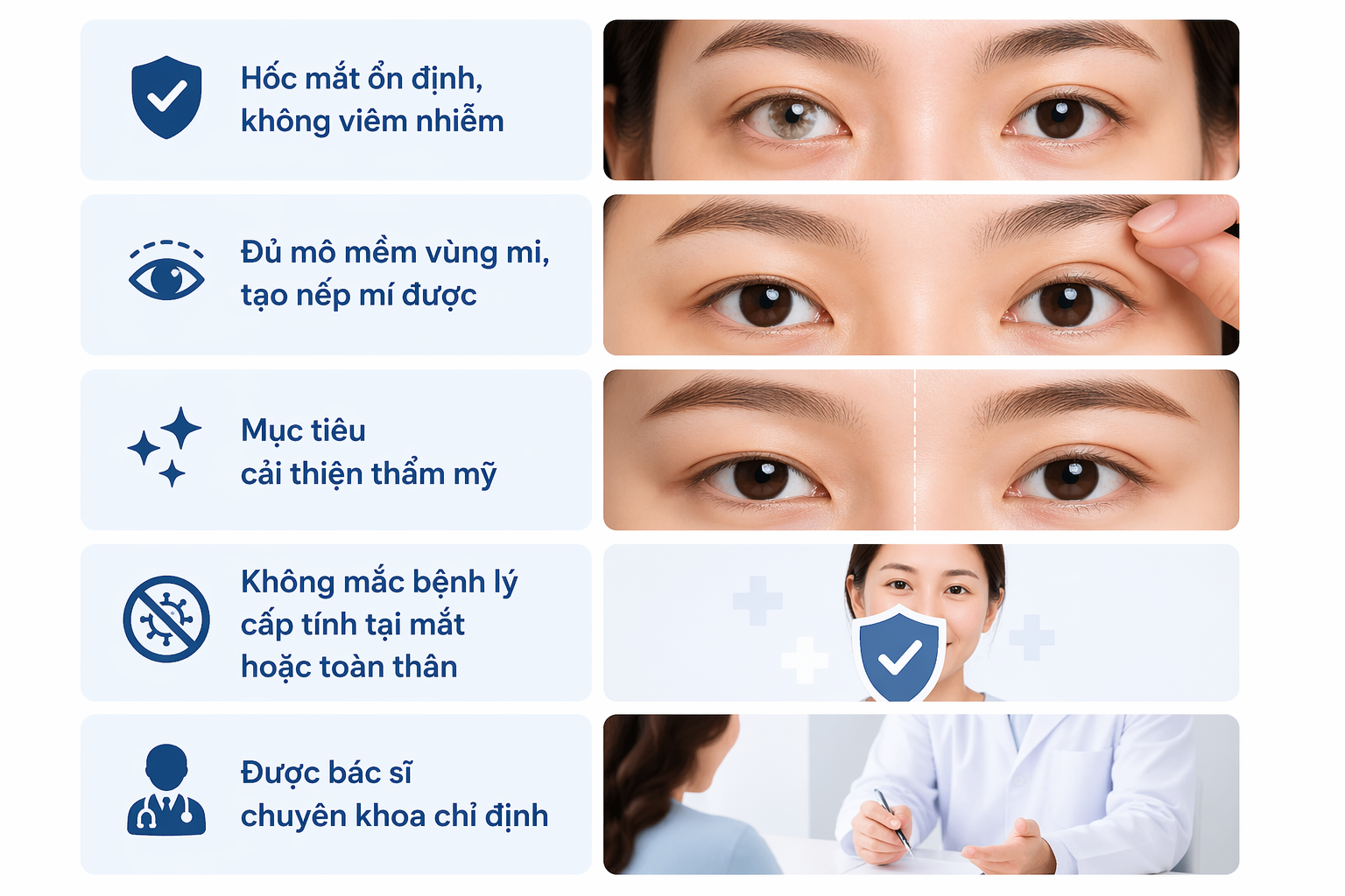 ảnh mô phỏng trường hợp người có mắt giả có thể cắt mí