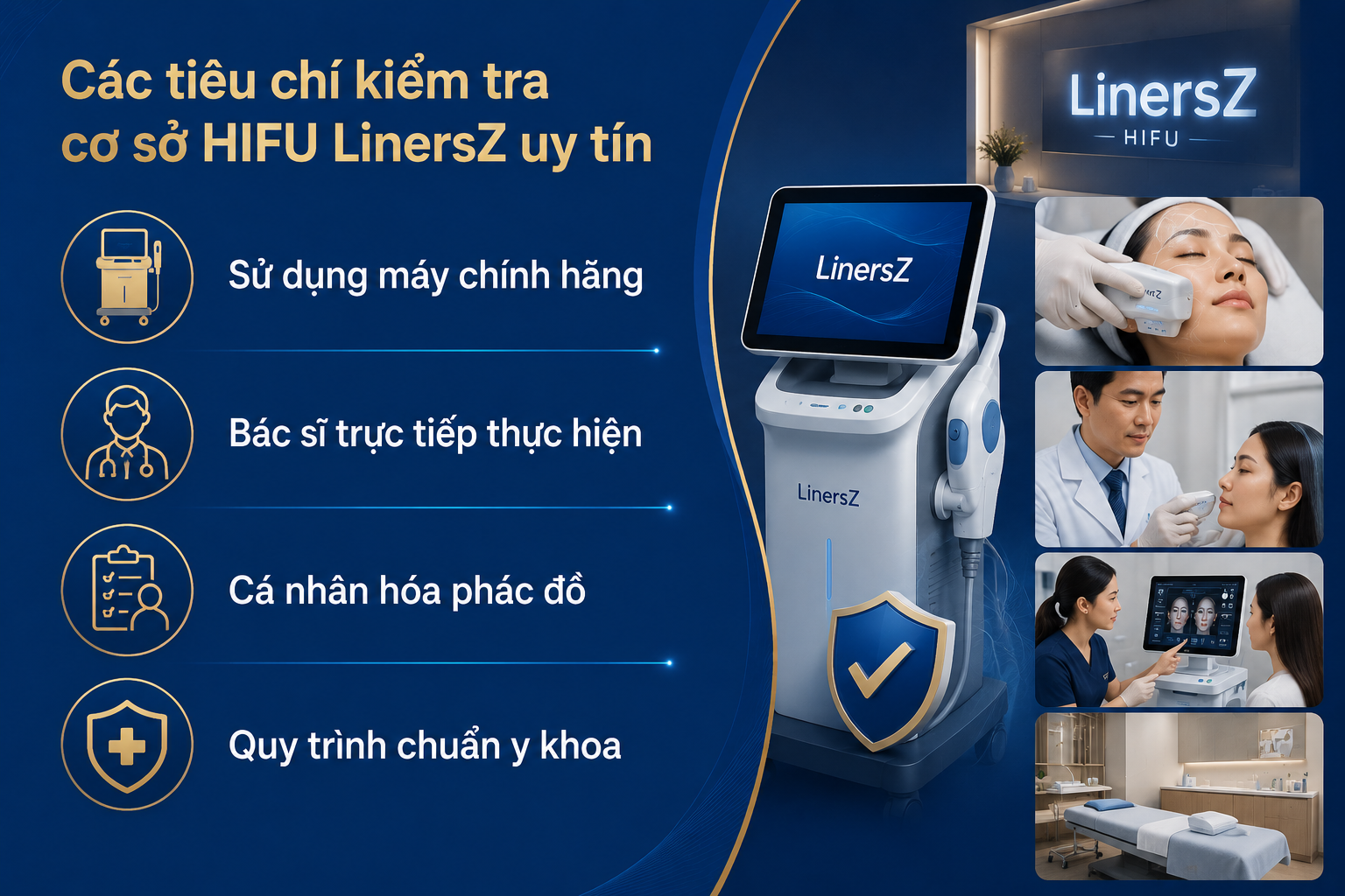 ảnh mô tả Các tiêu chí kiểm tra cơ sở thực hiện HIFU LinersZ uy tín