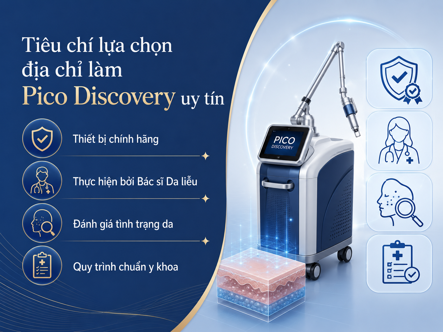 ảnh mô tả các Tiêu chí lựa chọn địa chỉ làm Pico Discovery uy tín