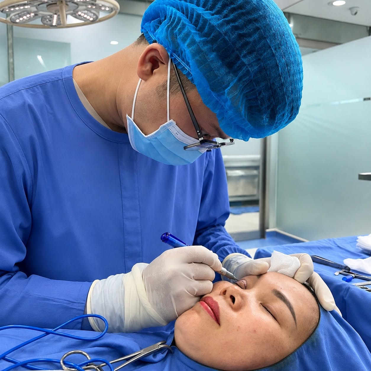 Bác sĩ có chuyên môn sẽ giúp quá trình cắt mí diễn ra thuận lợi