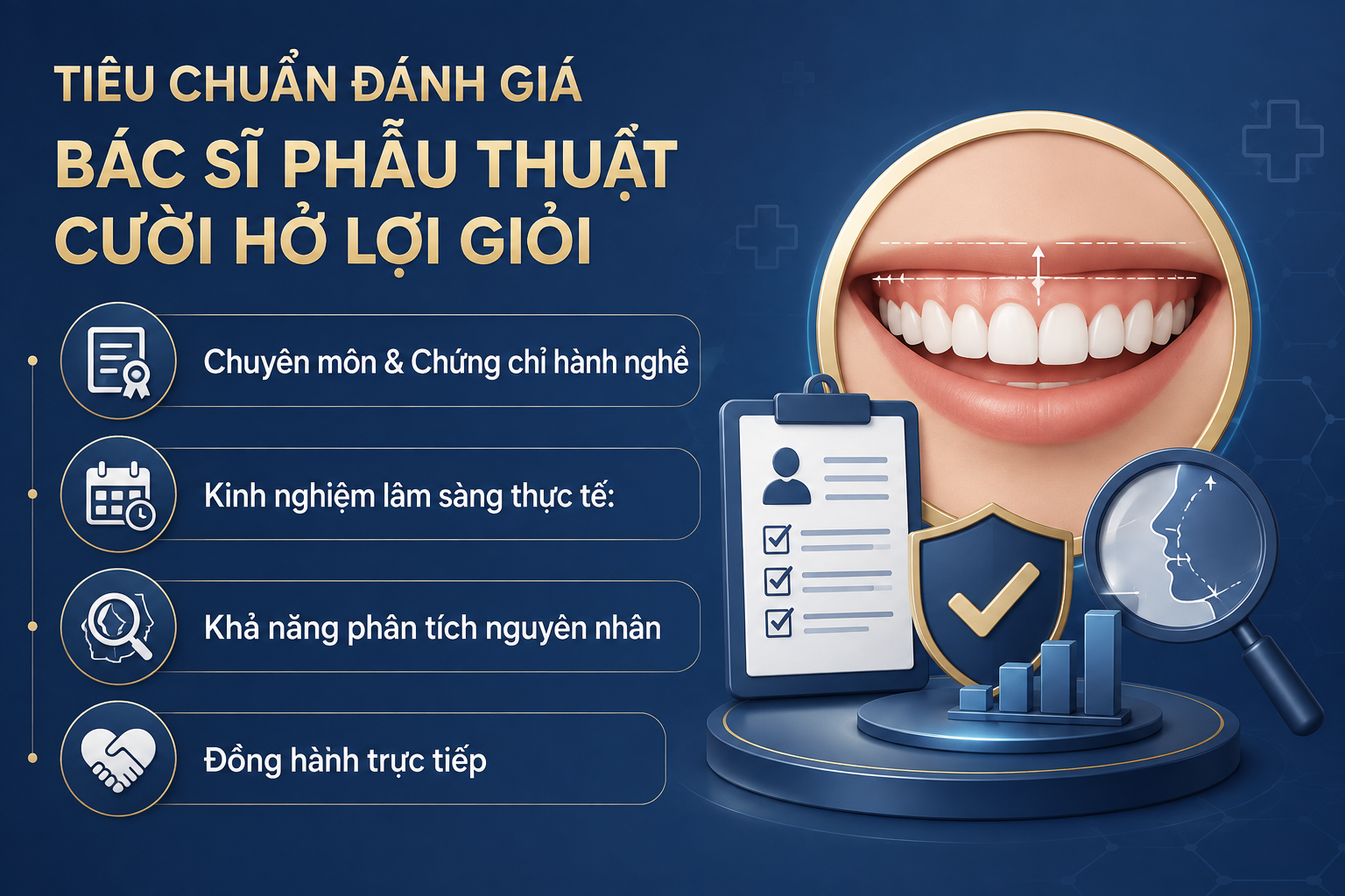 ảnh mô tả các Tiêu chuẩn đánh giá bác sĩ phẫu thuật cười hở lợi giỏi tại TPHCM
