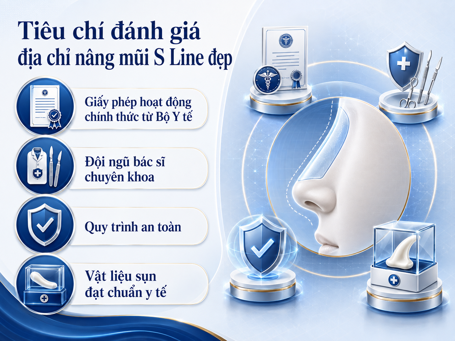 ảnh mô tả các Tiêu chí đánh giá địa chỉ nâng mũi S Line ở đâu đẹp Hà Nội