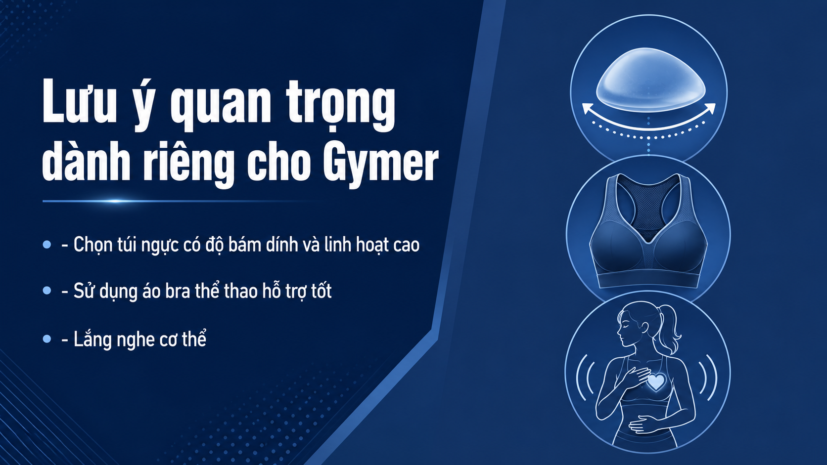 ảnh mô tả các Lưu ý quan trọng dành riêng cho Gymer khi quyết định nâng ngực