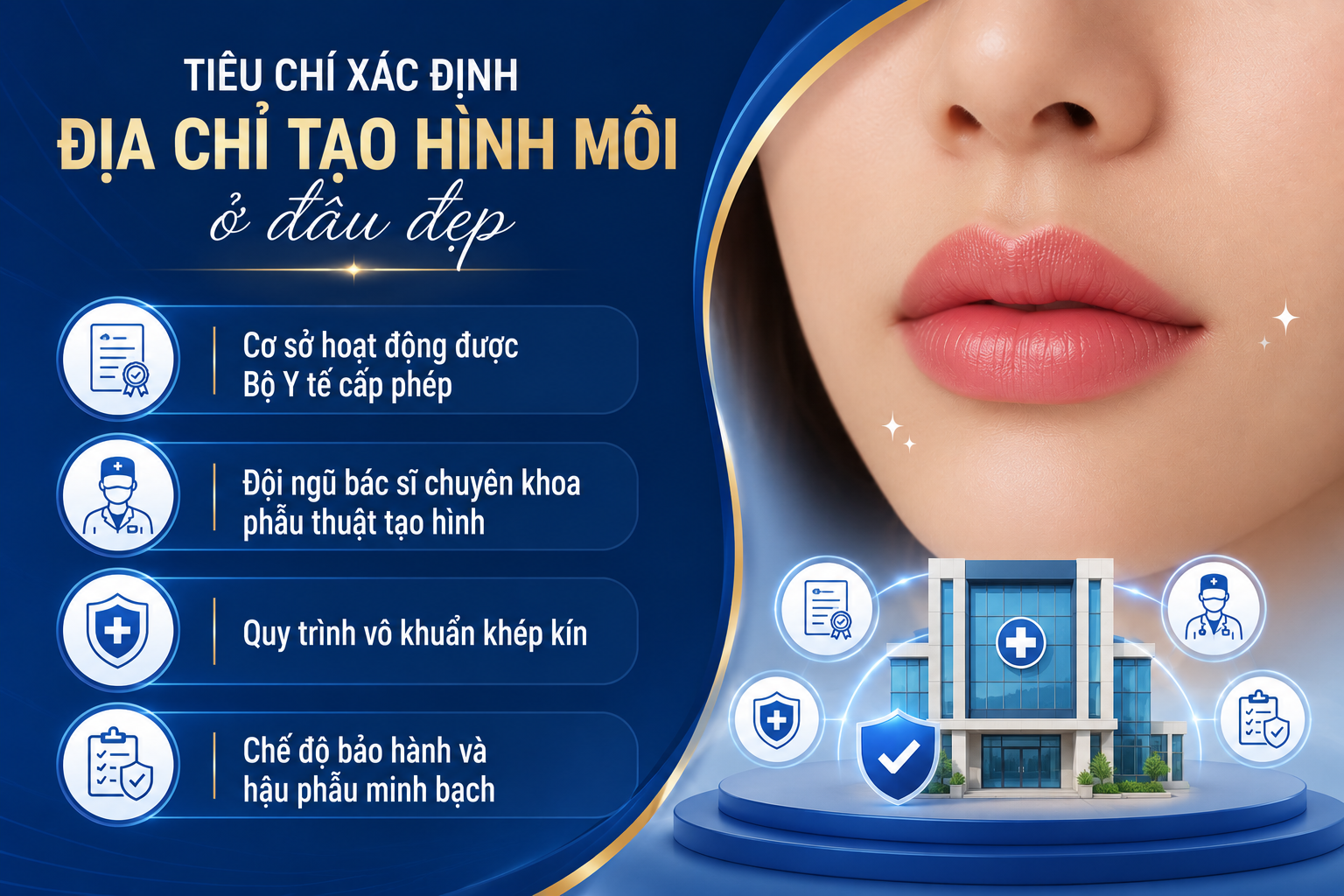 ảnh mô tả các Tiêu chí xác định địa chỉ tạo hình môi ở đâu đẹp tại TPHCM