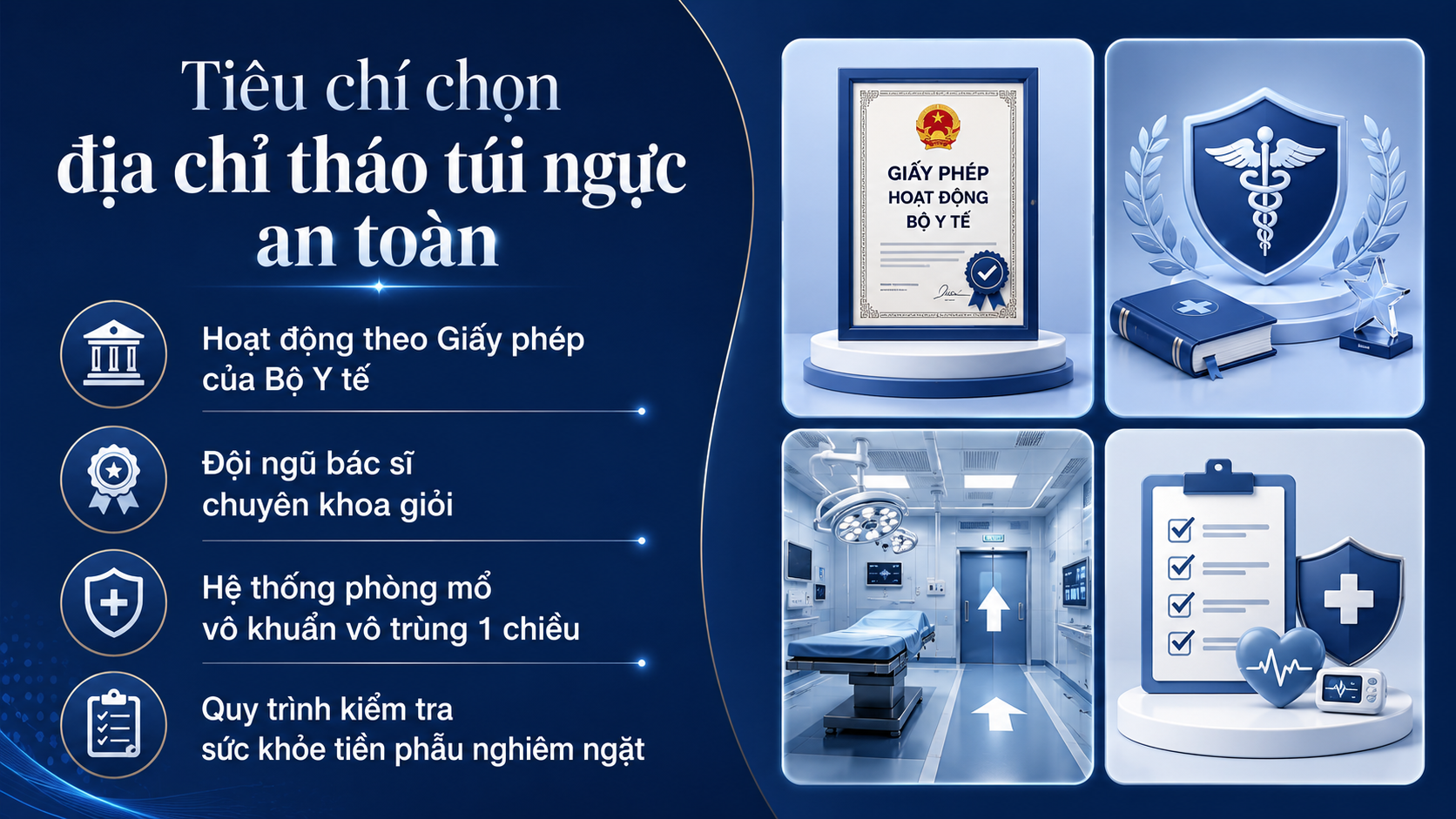 ảnh mô tả Tiêu chí chọn địa chỉ tháo túi ngực an toàn tại Sài Gòn