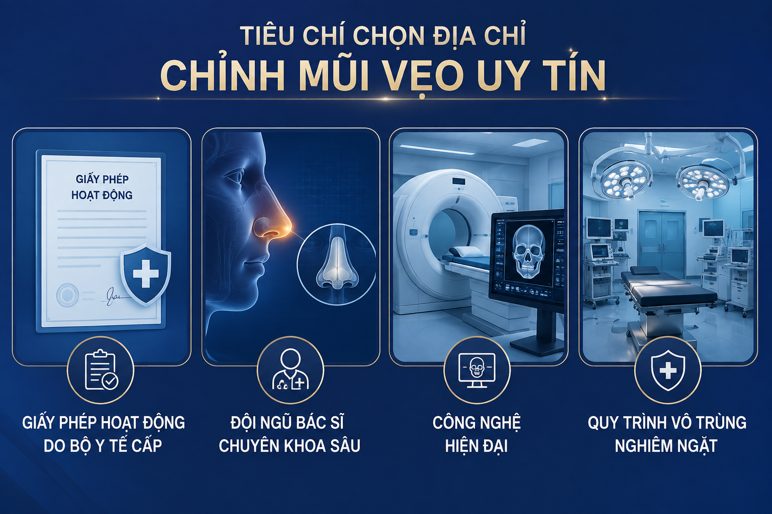 ảnh mô tả các Tiêu chí chọn địa chỉ chỉnh mũi vẹo uy tín ở Sài Gòn