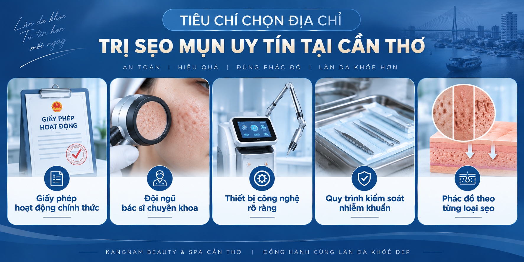 ảnh mô tả Tiêu chí chọn địa chỉ trị sẹo mụn uy tín tại Cần Thơ