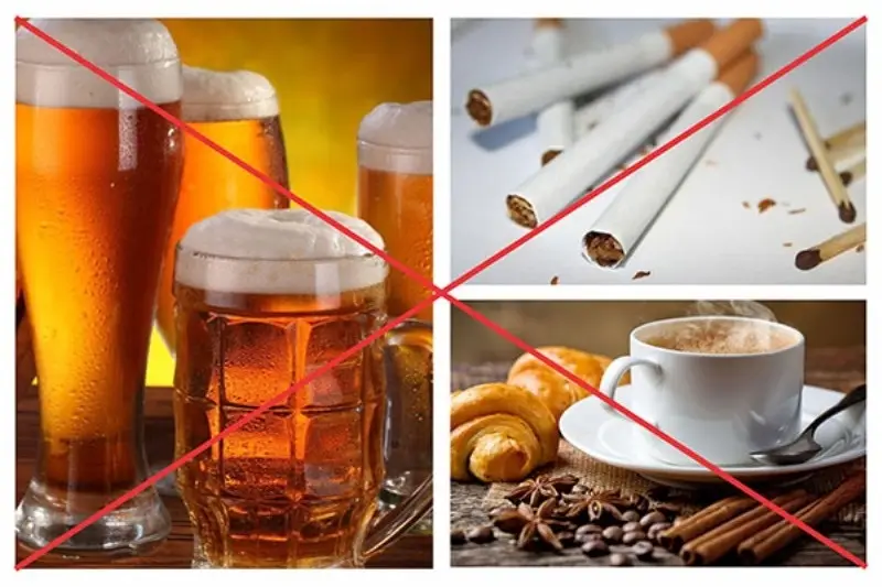 Khách hàng không nên sử dụng bia rượu, thuốc lá trước và sau khi cắt mí