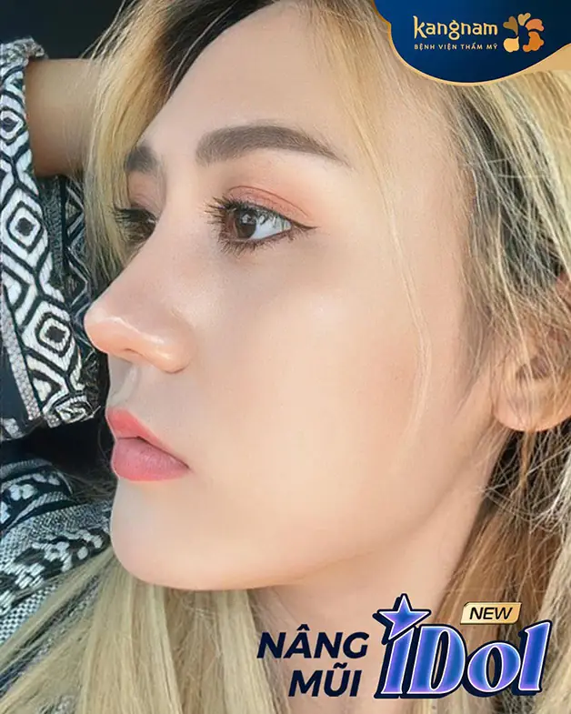 Sống mũi cao thẳng, thon gọn, tạo đường nét sang trọng và cuốn hút