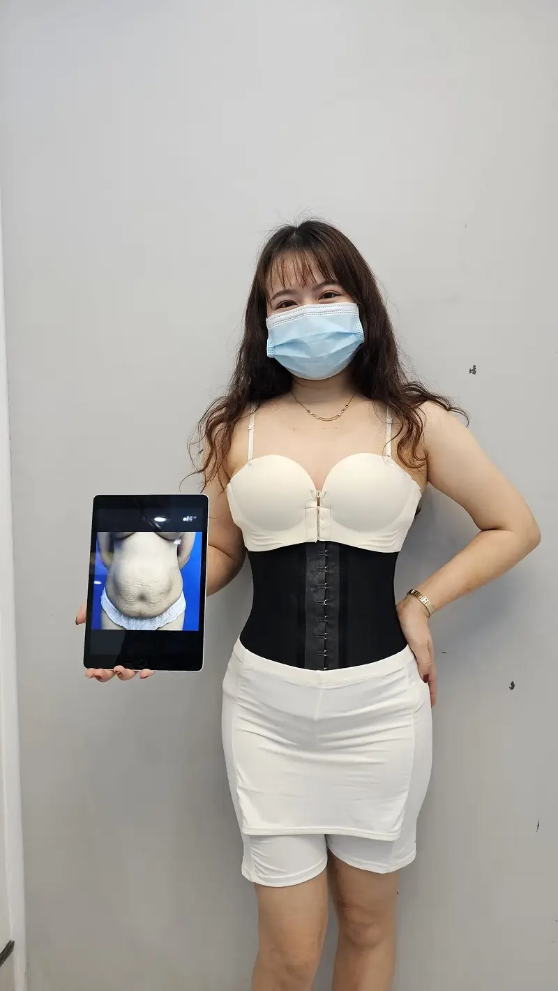 Thường xuyên đeo đai định hình giúp vòng eo nhanh vào form