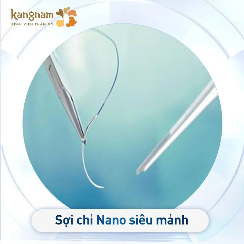 Bác sĩ sử dụng chỉ Nano siêu mảnh để đóng vết thương