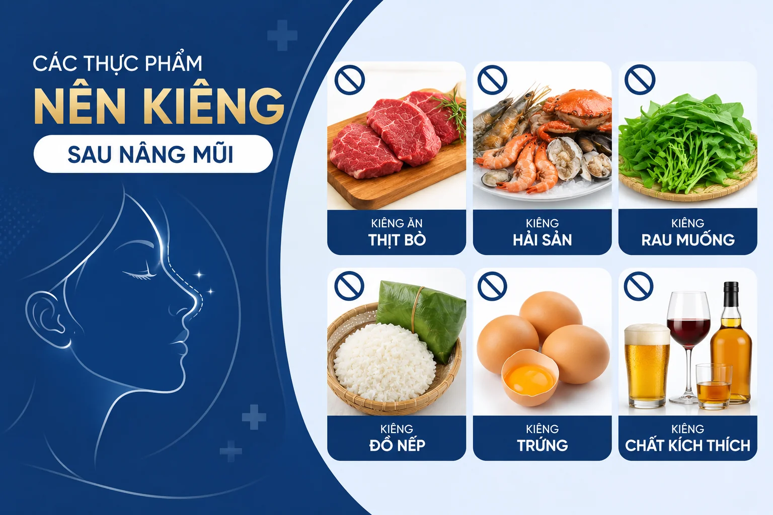 ảnh mô tả Các thực phẩm nên kiêng thêm sau nâng mũi