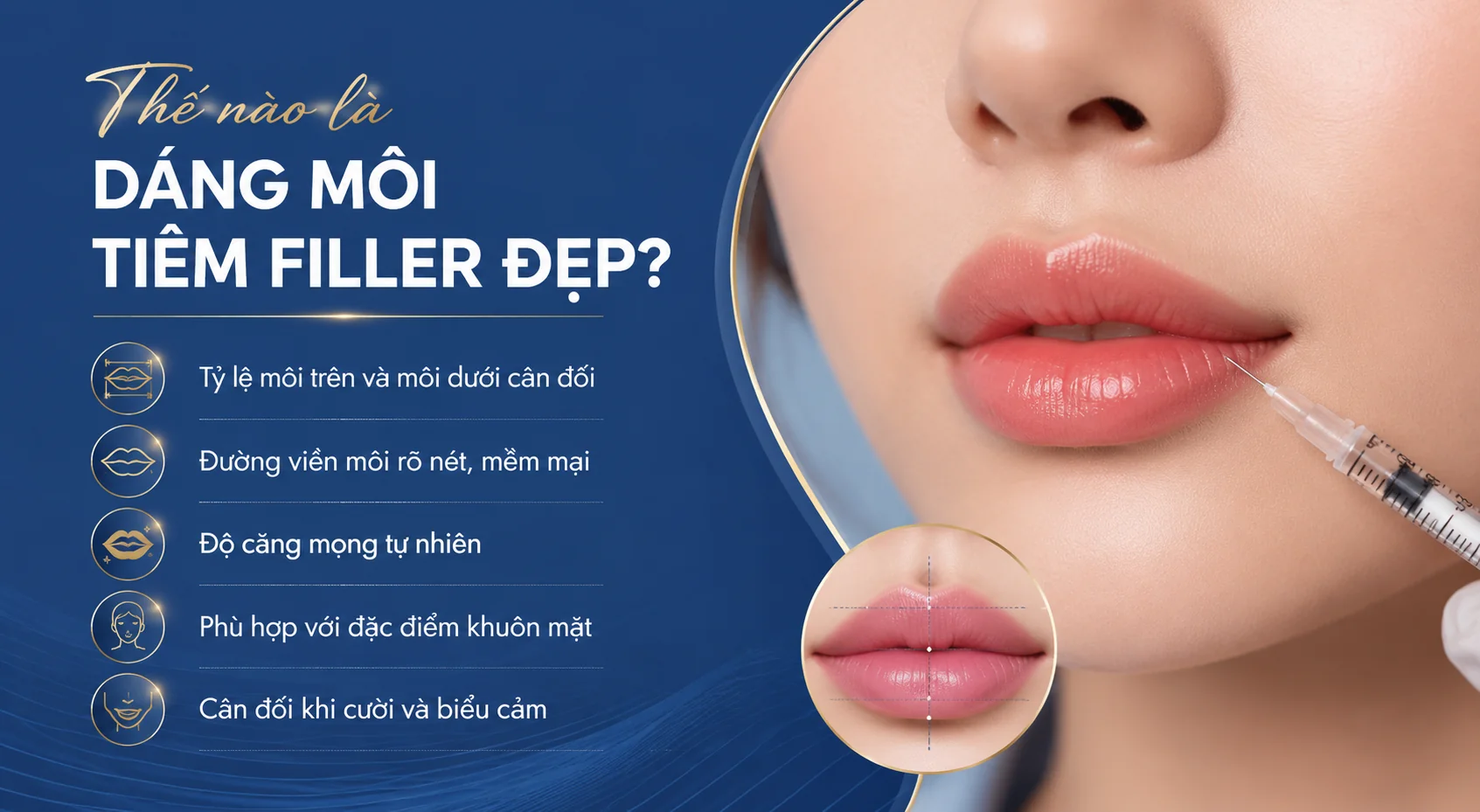 ảnh mô tả dáng môi tiêm filler đẹp