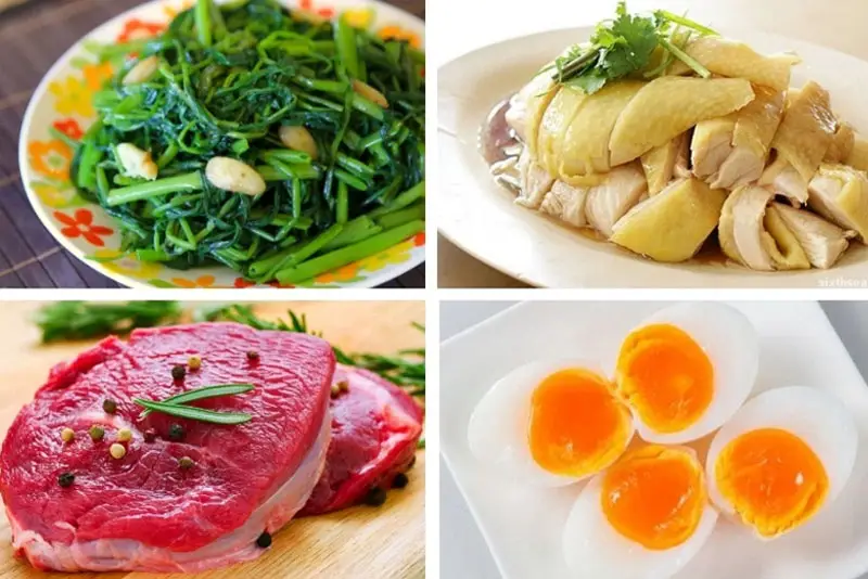 Sau phẫu thuật nâng mũi nâng kiêng rau muống, thịt bò...