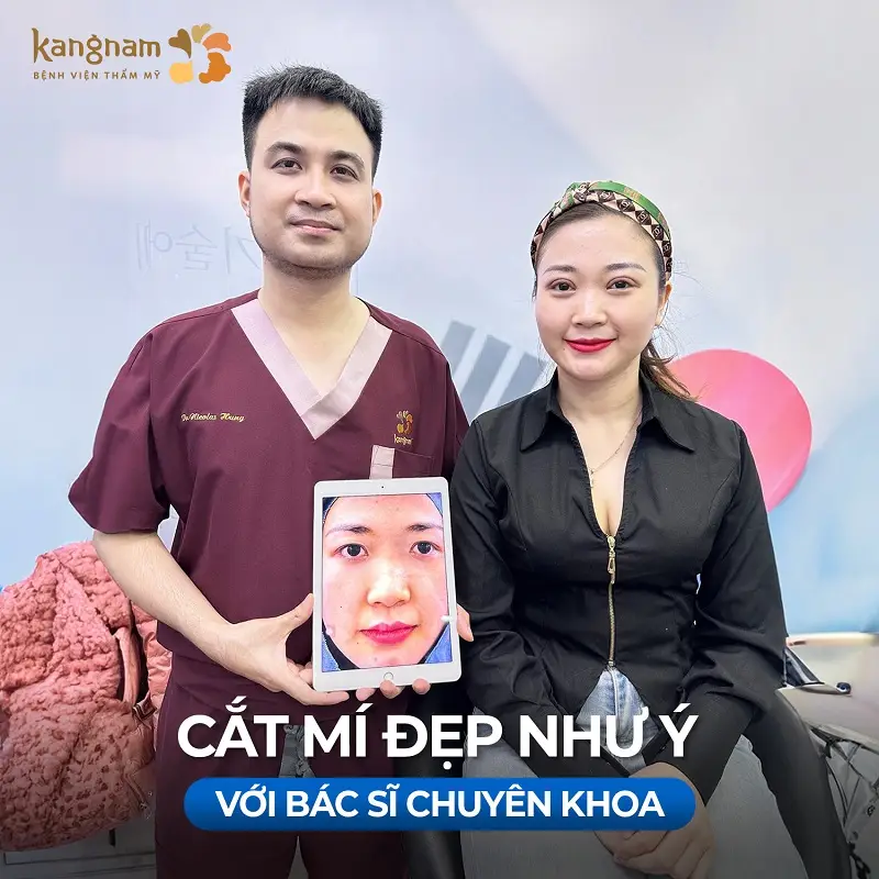 Trực tiếp đội ngũ bác sĩ chuyên khoa thẩm mỹ mắt hơn 10 năm kinh nghiệm thực hiện cắt mí cho khách hàng