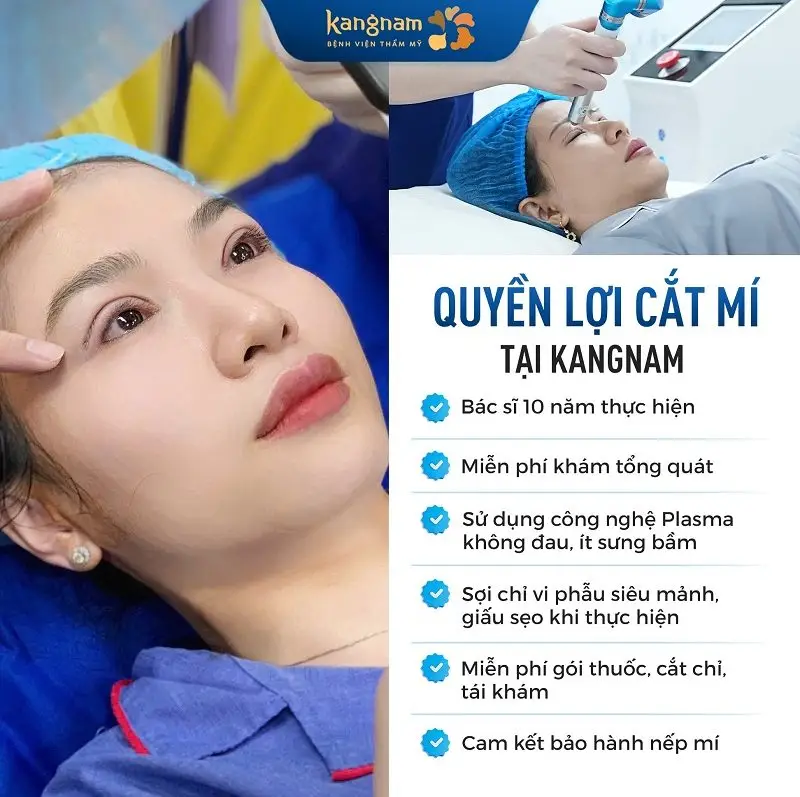 Đến Kangnam Hải Phòng khách hàng sẽ được trải nghiệm dịch vụ cắt mí hiện đại