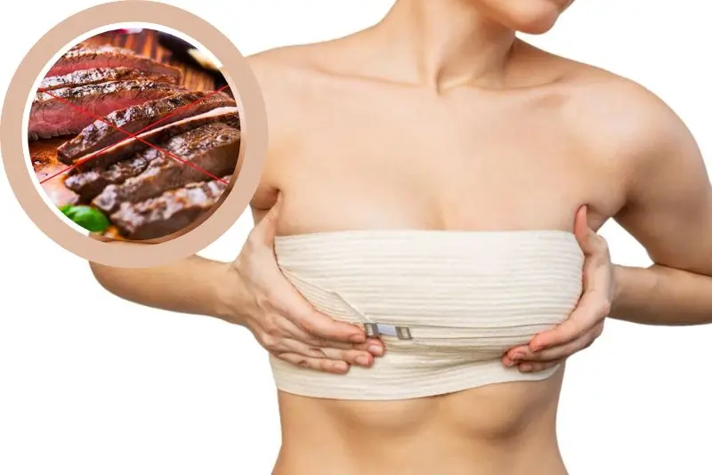 Nâng ngực không nên ăn thịt bò