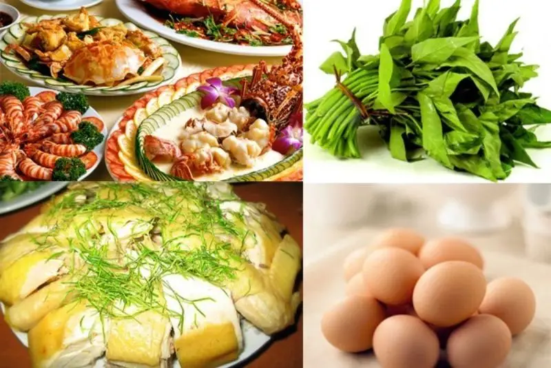 Sau khi nâng mũi nên kiêng thịt bò, thịt gà, trứng...